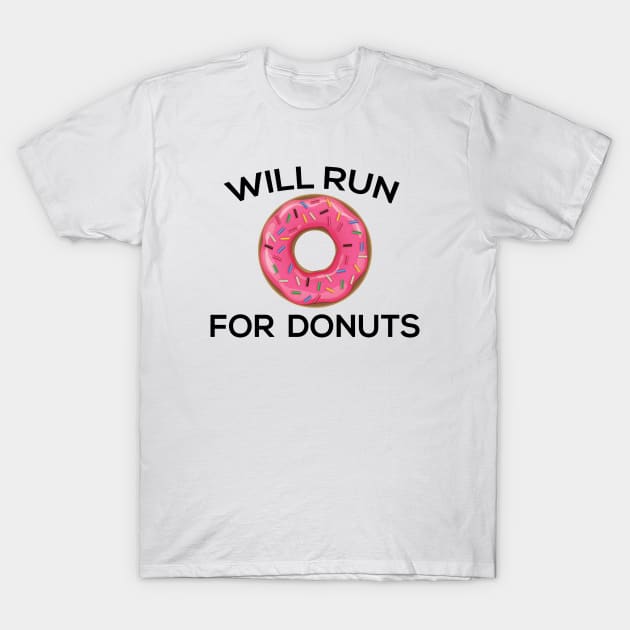 Run for Donuts T-Shirt by TheMoonlitPorch